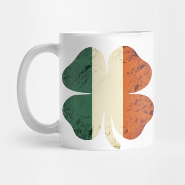 Irish Shamrock Ireland Flag St Patricks Day Vintage Retro Style